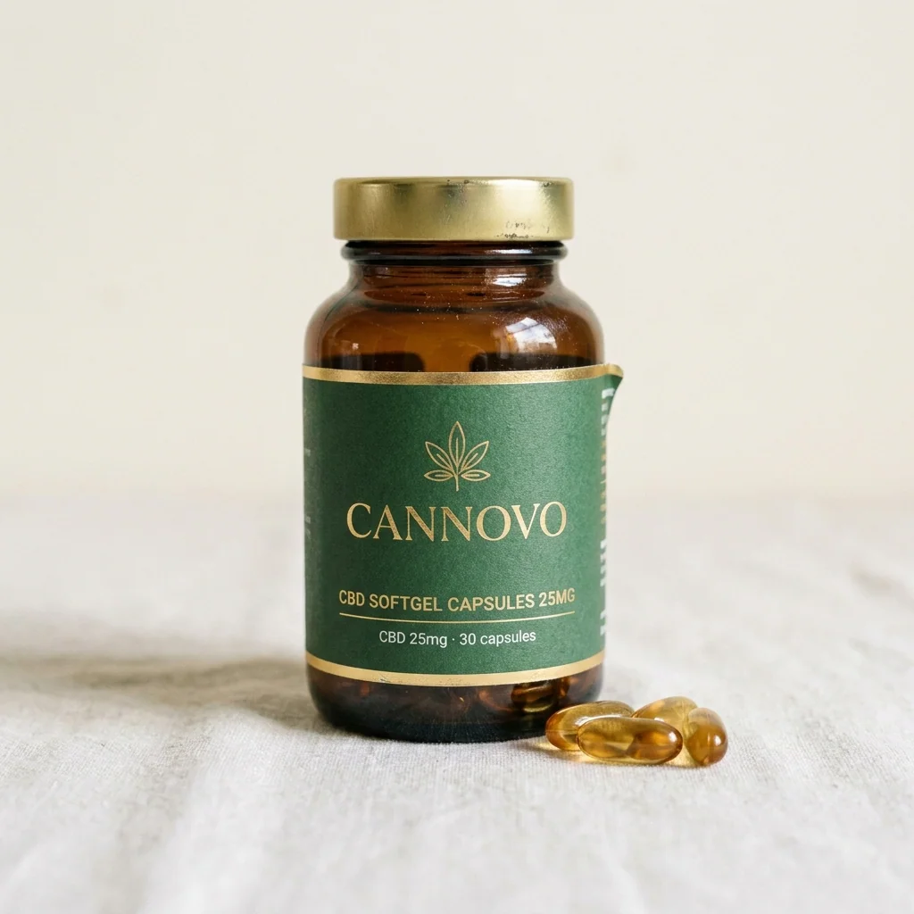 CBD Softgel Capsules 25mg – Cannovo CBD Wellness